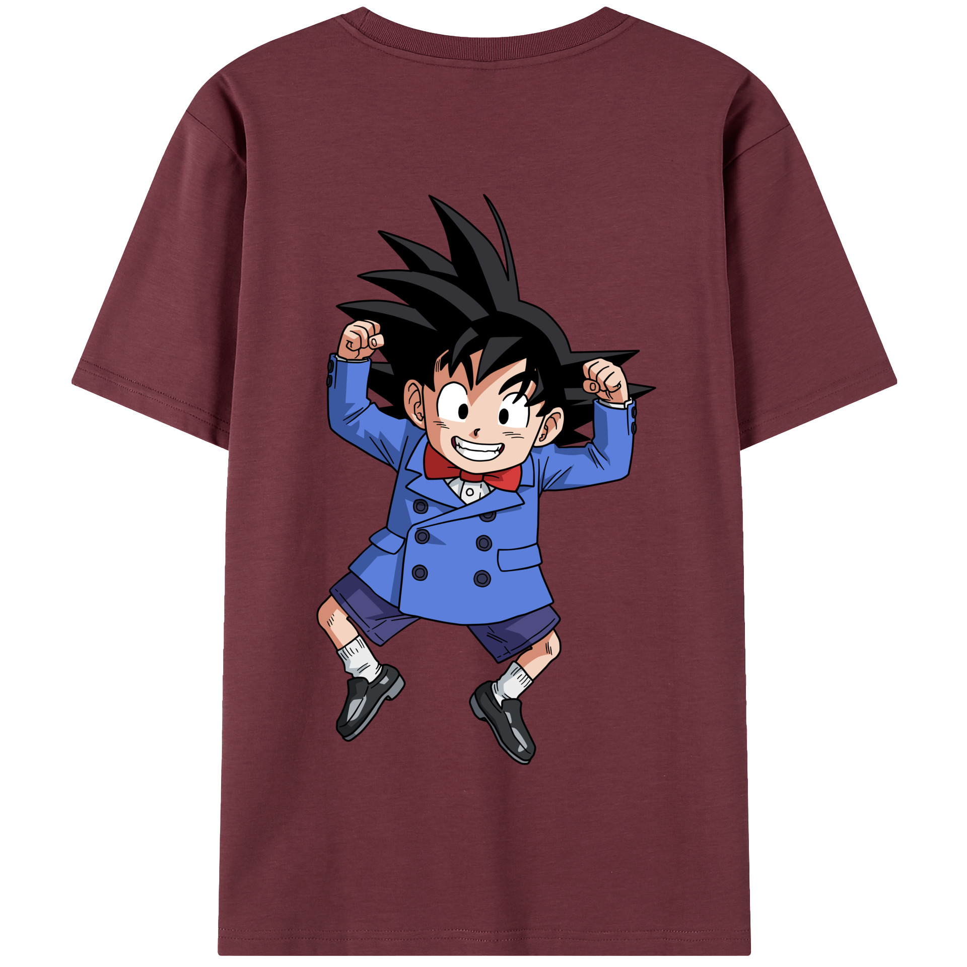 （画像用） ドラゴンボール 孫悟空（そん ごくう）Son Goku カカロット DRAGON BALL Kakarotto 綿100％半袖Tシャツ（背面プリント）